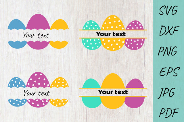 Easter Eggs monogram SVG, Bundle Easter SVG Cut Files SVG Irina Ostapenko 
