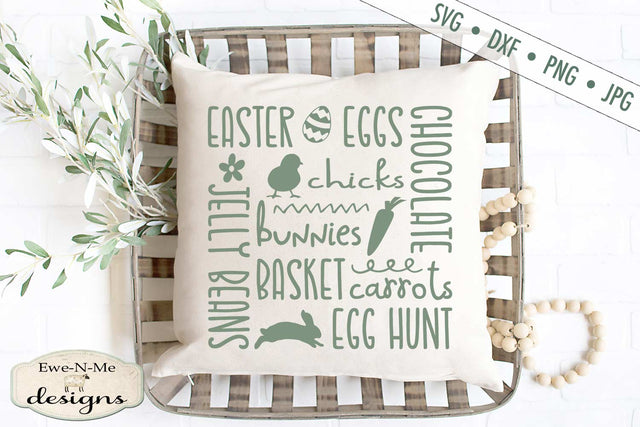 Easter Eggs - Subway Art - Bunnies - Chicks - SVG SVG Ewe-N-Me Designs 