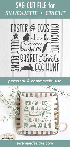 Easter Eggs - Subway Art - Bunnies - Chicks - SVG SVG Ewe-N-Me Designs 