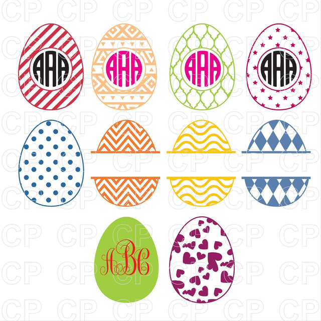 Easter Eggs SVG Bundle SVG cutperfectstudio