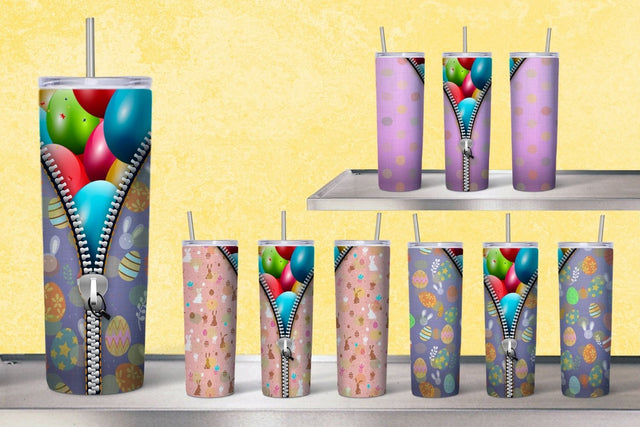 Easter Eggs Tumbler Sublimation Sublimation SvgOcean 