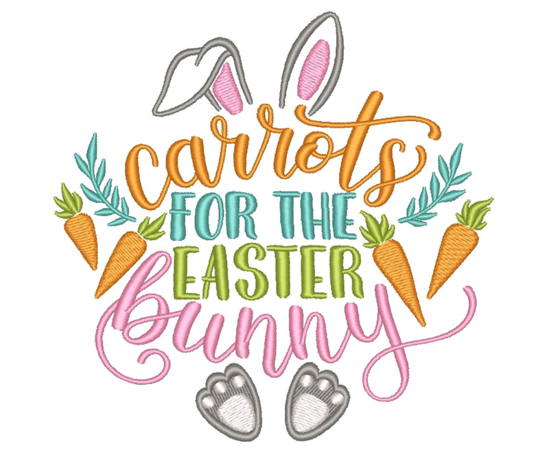 Easter Embroidery Design, Carrots for the Easter Bunny Embroidery File, 4 sizes Embroidery/Applique DESIGNS Nino Nadaraia 