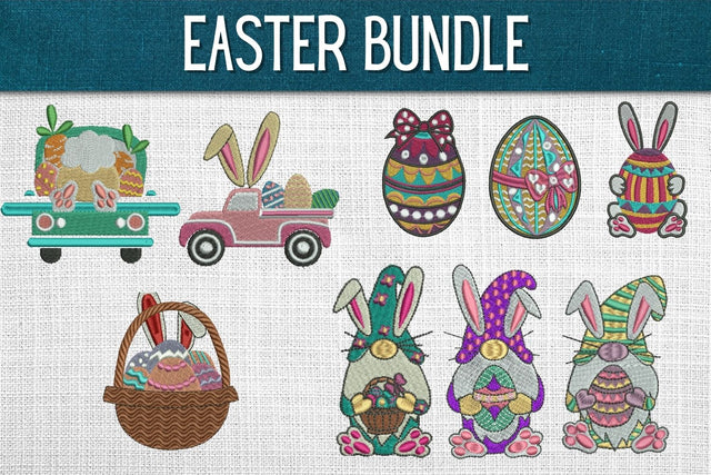 Easter Embroidery Designs Bundle Embroidery/Applique DESIGNS SvgOcean 