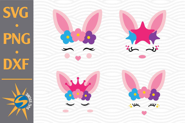Easter Face SVG, PNG, DXF Digital Files Include SVG SVGStoreShop 