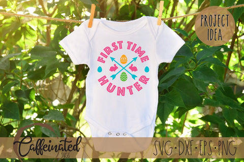 Easter First Time Hunter SVG SVG Caffeinated SVGs 
