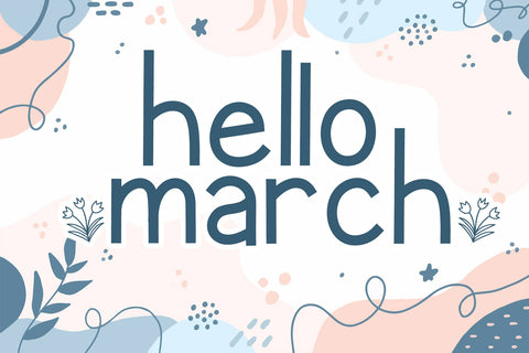 Easter Flower Font AEN Creative Store 