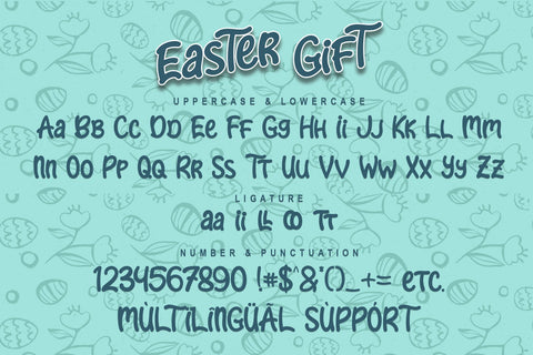 Easter Gift Font Sakha Design Studio 