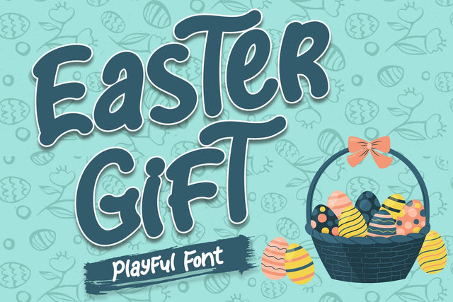 Easter Gift Font Sakha Design Studio 