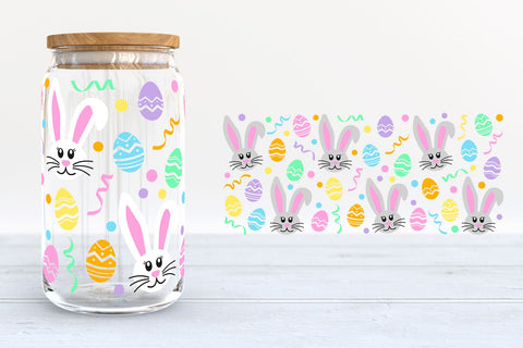 Easter Glass Can SVG Bundle | Easter Libbey Glass Wraps SVG B Renee Design 