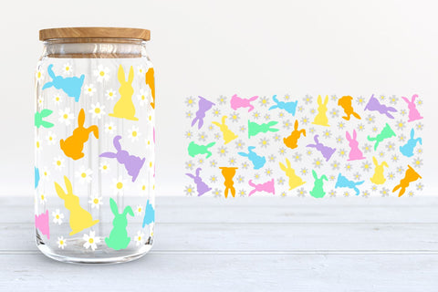 Easter Glass Can SVG Bundle | Easter Libbey Glass Wraps SVG B Renee Design 