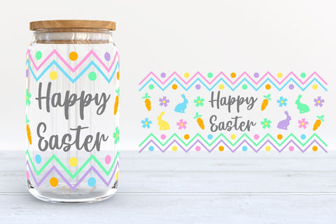 Easter Glass Can SVG Bundle | Easter Libbey Glass Wraps SVG B Renee Design 