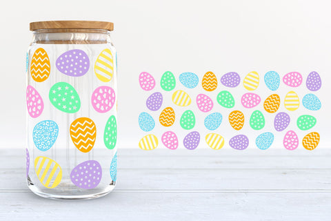 Easter Glass Can SVG Bundle | Easter Libbey Glass Wraps SVG B Renee Design 