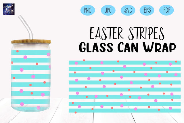 Easter Glass Wrap | Easter Libbey Glass Wrap SVG Angel Lynne Designs 