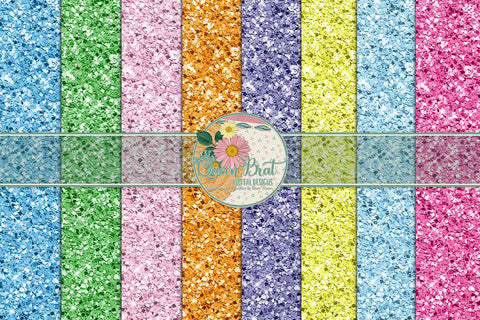 Easter Glitter Papers Digital Pattern QueenBrat Digital Designs 