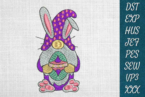 Easter Gnome 1 Embroidery Designs Embroidery/Applique DESIGNS SvgOcean 