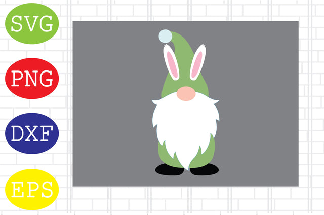 Easter Gnome (1) Svg, Easter Bunny Svg, Happy Easter Svg, Png, Eps, Dxf Files SVG DigitalSvgFiles 