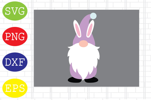 Easter Gnome (3) Svg, Easter Bunny Svg, Happy Easter Svg, Png, Eps, Dxf Files SVG DigitalSvgFiles 