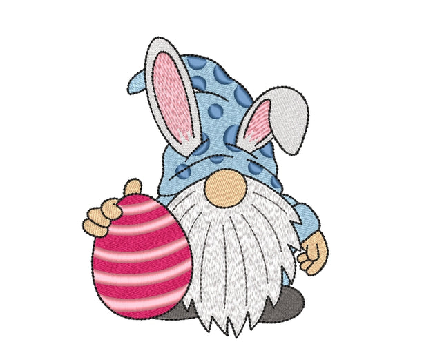 Easter Gnome Embroidery Design, 3 sizes Embroidery/Applique DESIGNS Nino Nadaraia 