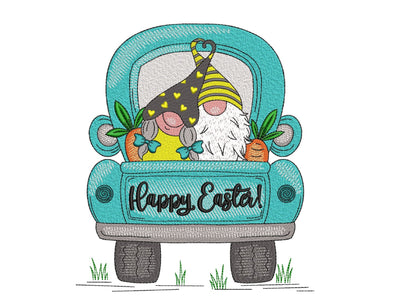 Easter Gnome Embroidery Design, 3 sizes, Instant Download Embroidery/Applique DESIGNS Nino Nadaraia 