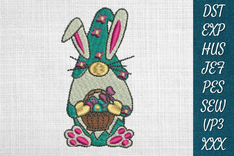 Easter Gnome Embroidery Designs Embroidery/Applique DESIGNS SvgOcean 