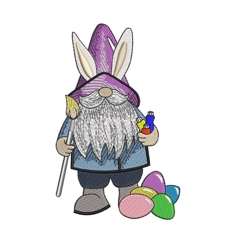 Easter Gnome embroidery designs, holiday embroidery designs, 4 sizes, Instant download Embroidery/Applique DESIGNS ArtEMByNatalia 