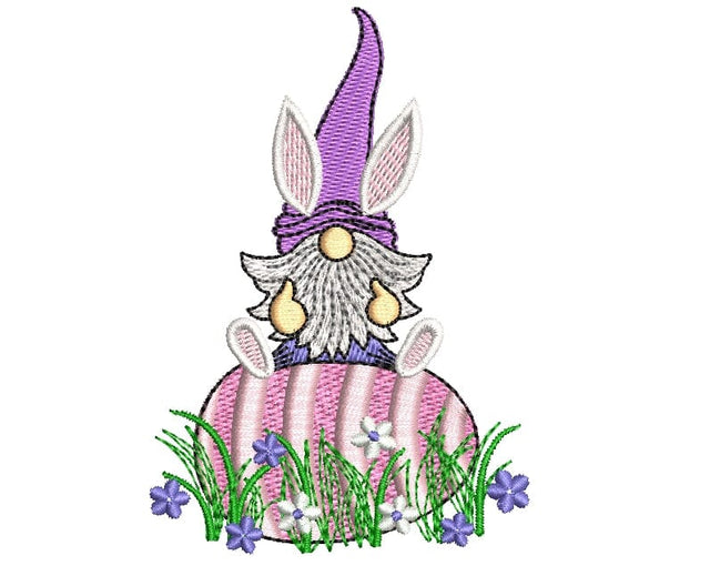 Easter Gnome embroidery designs, holiday embroidery designs, 4 sizes, Instant download Embroidery/Applique DESIGNS ArtEMByNatalia 