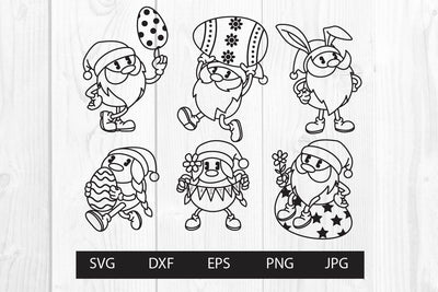 Easter gnome retro svg clipart SVG dadan_pm 