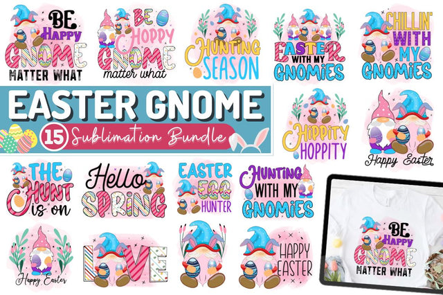Easter Gnome Sublimation Bundle Sublimation Regulrcrative 