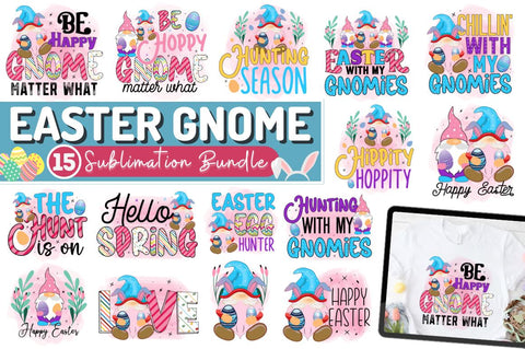 Easter Gnome Sublimation Bundle Sublimation Regulrcrative 