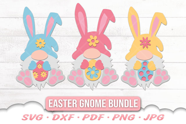 Easter Gnome SVG Bundle | Easter Bunny SVG | Easter Cut Files SVG Cloud9Design 