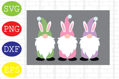 Easter Gnome Svg, Easter Bunny Svg, Happy Easter Svg, Png, Eps, Dxf Files SVG DigitalSvgFiles 