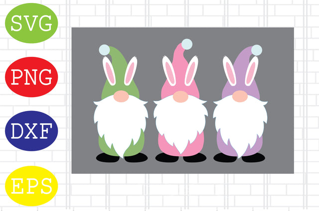 Easter Gnome Svg, Easter Bunny Svg, Happy Easter Svg, Png, Eps, Dxf Files SVG DigitalSvgFiles 