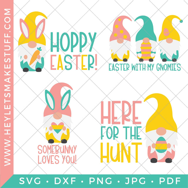 Easter Gnomes Bundle SVG Hey Let's Make Stuff 