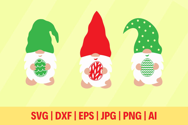 Easter Gnomes Cute Vector Cut File SVG TheCrafterDepot 