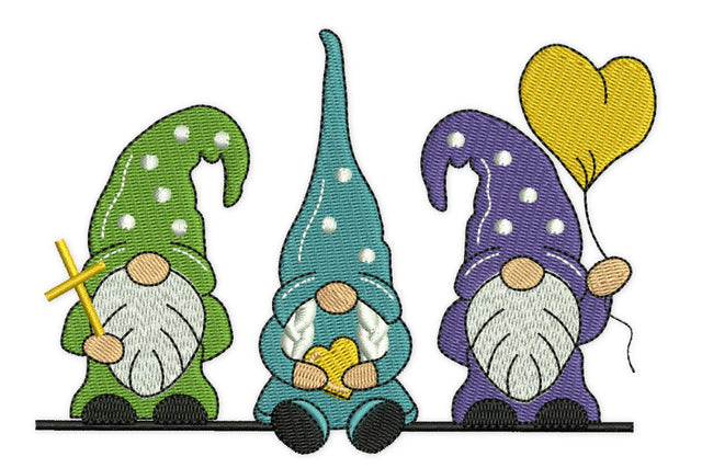 Easter Gnomes Embroidery Design, Spring Embroidery Designs Embroidery/Applique DESIGNS NextEmbroidery 
