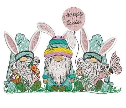 Easter Gnomes Embroidery/Applique DESIGNS ArtEMByNatalia 