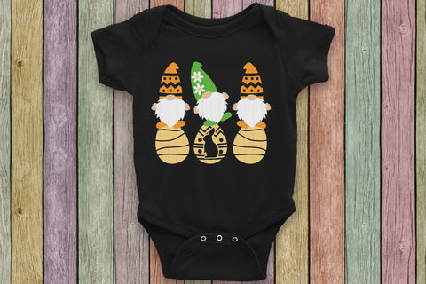 Easter Gnomes Standing On Easter Eggs - SVG, PNG, DXF, EPS SVG Elsie Loves Design 