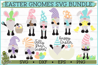 Easter Gnomes SVG Bundle SVG Crunchy Pickle 