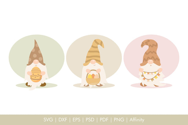 Easter Gnomes SVG Spring Illustration SVG Arts By Naty 
