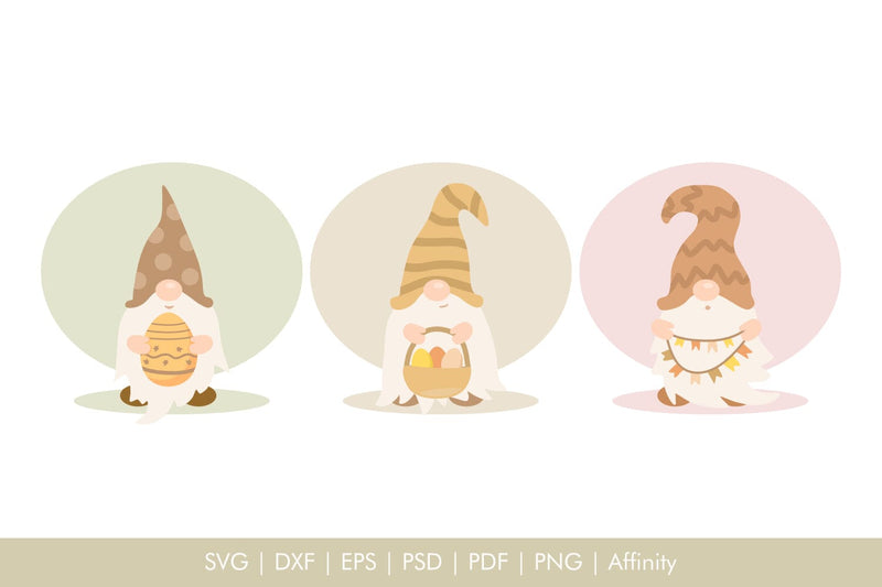 Easter Gnomes SVG Spring Illustration SVG Arts By Naty 