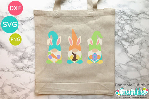 Easter Gnomes SVG SVG Printable Cuttable Creatables 