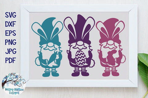 Easter Gnomes SVG SVG Wispy Willow Designs 