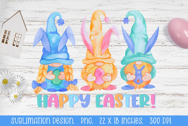 Easter Gnomes.Spring Gnomes PNG.Gnome Watercolor Sublimation. Sublimation KsenyaArt 