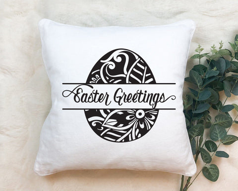 Easter Greetings Spring Egg Mandala SVG Design SVG So Fontsy Design Shop 