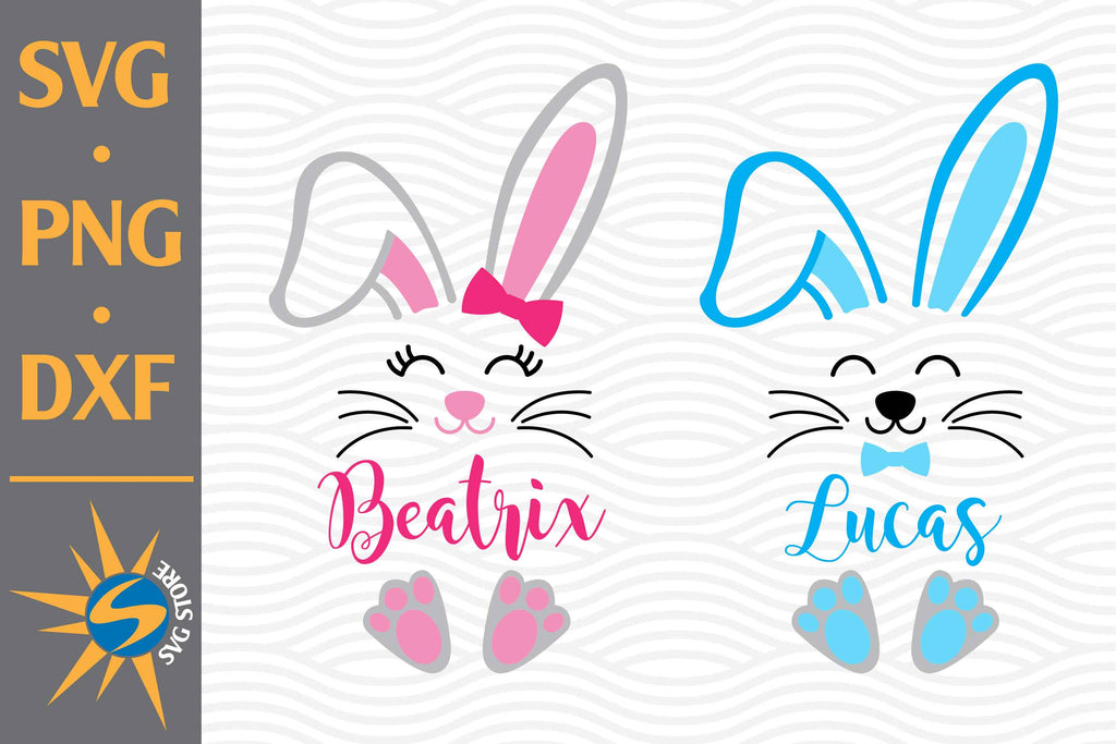 Easter Head SVG, PNG, DXF Digital Files Include - So Fontsy