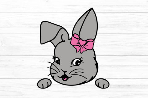 Easter Holiday Svg, Rabbit peeking Svg, Easter Svg, Rabbit, Bunny Svg file, Easter Bunny Svg, Easter shirt, Svg file SVG 1uniqueminute 