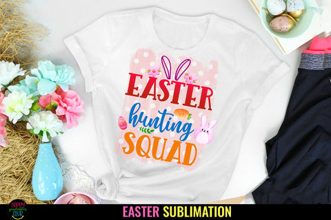 Easter Hunting Squad I Easter Sublimation I Easter PNG Sublimation Happy Printables Club 