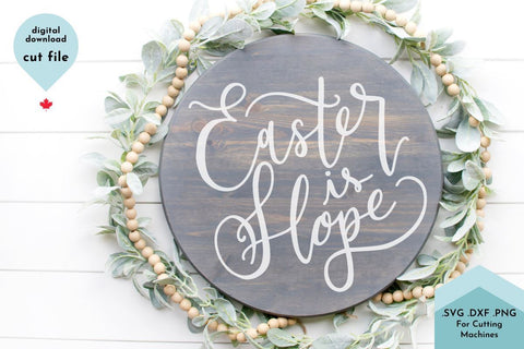 Easter is Hope SVG Lettershapes 