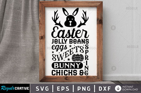 Easter jelly beans eggs sweets SVG SVG Regulrcrative 