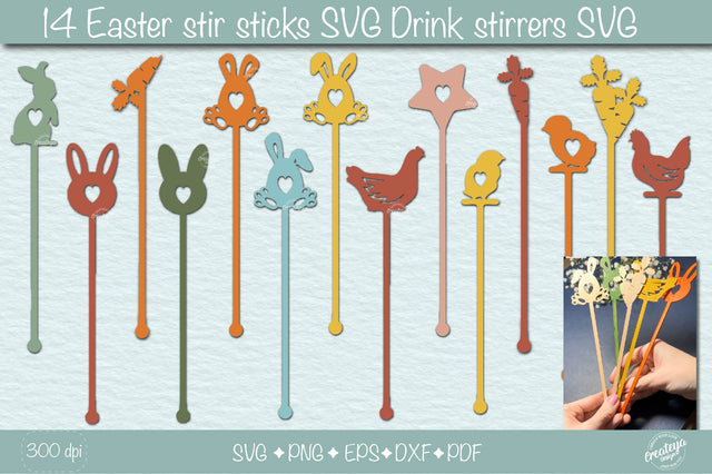 Easter laser cut files| Easter SVG bundle| Easter décor SVG| Easter chick SVG SVG Createya Design 